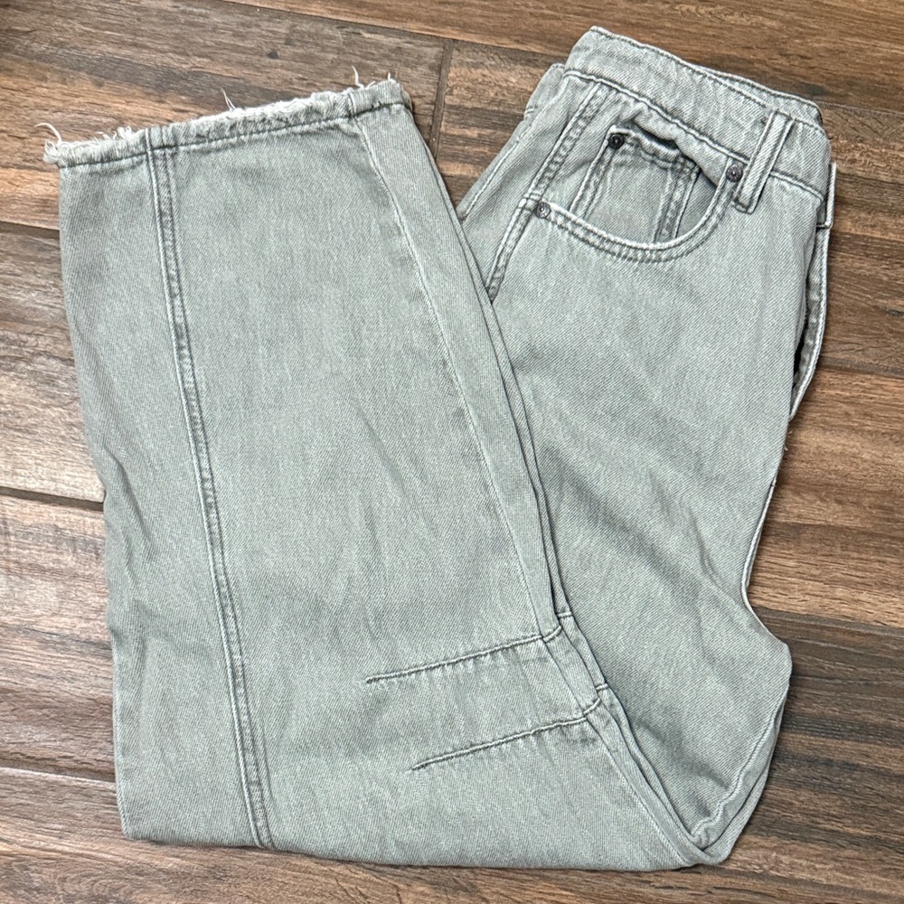 Sincerely Jules Light Gray Straight Jeans